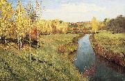 Isaac Levitan Golden Autumn oil painting artist